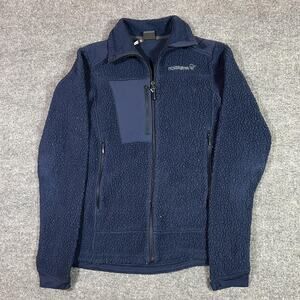 Norrøna Trollveggen Thermal Pro Jacket Womens Medium Blue Polartec Fleece Zip